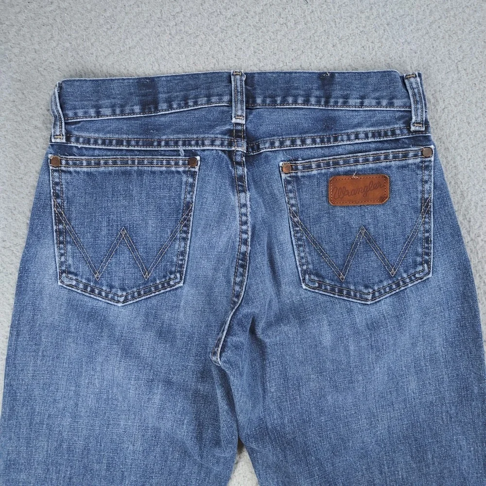 Wrangler Jeans Men 29x31 Blue Retro Slim Boot Cowboy Western Southwest Chore